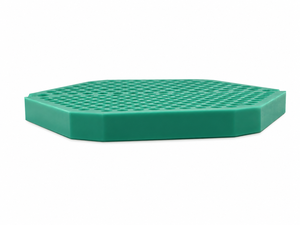 Multi-Purpose Silicone Hot Pad Set of 4 – Heat-Resistant Trivet, Coaster & Non-Slip Mat | Food-Grade, Flexible, Dishwasher-Safe | Green, 10mm Thickness || FOOD GRADE