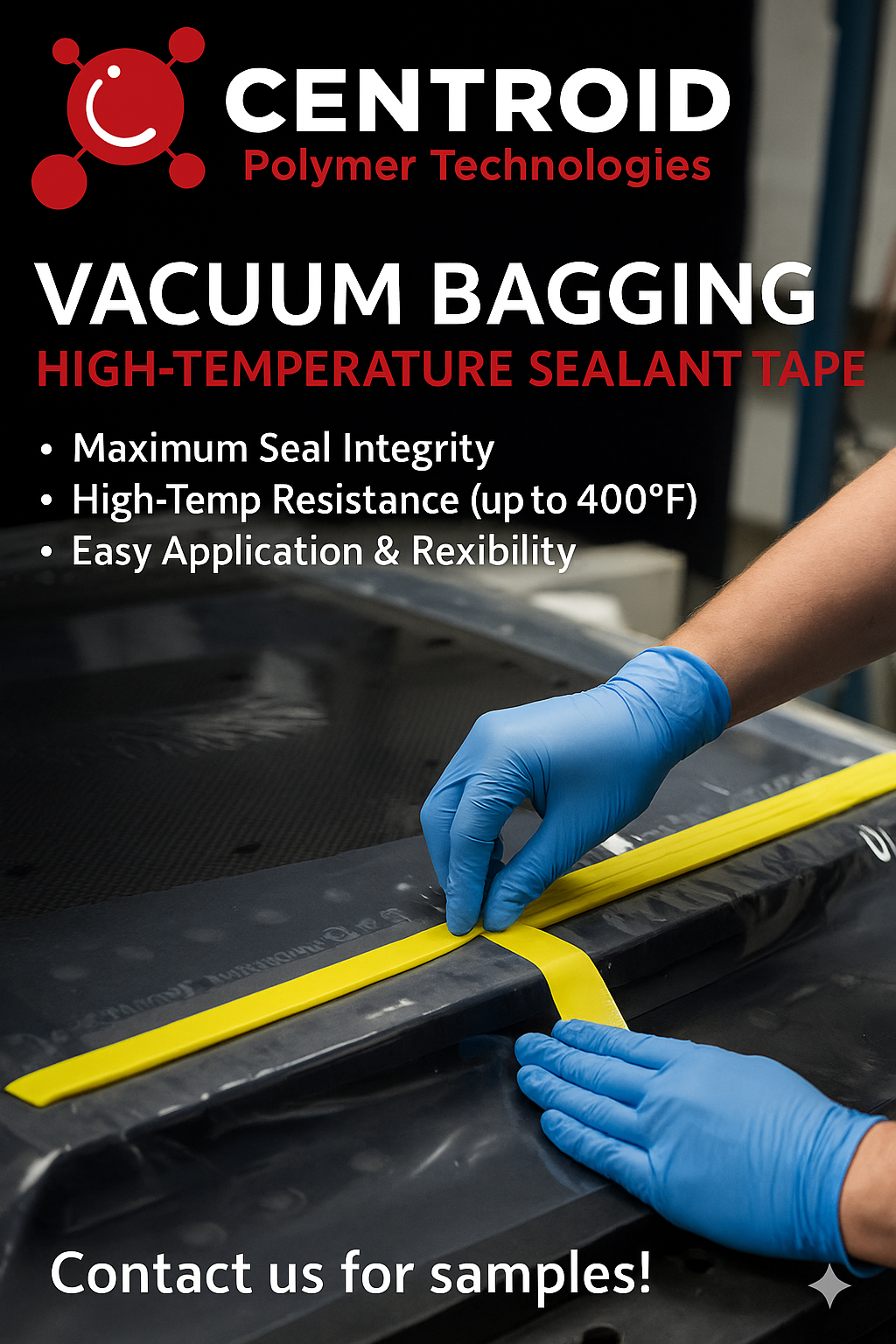 Vacuum Bagging Sealant Tape, High Temperature upto 210 C | CENFUSE VHT0250