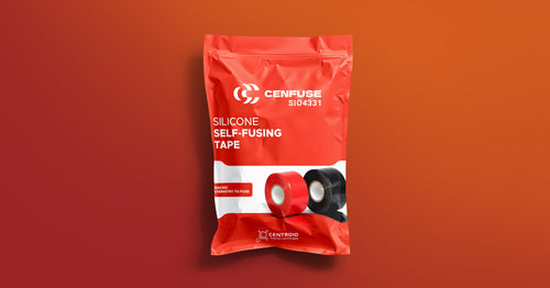 Silicone self-adhesive fusing tape wrapped around pipe
