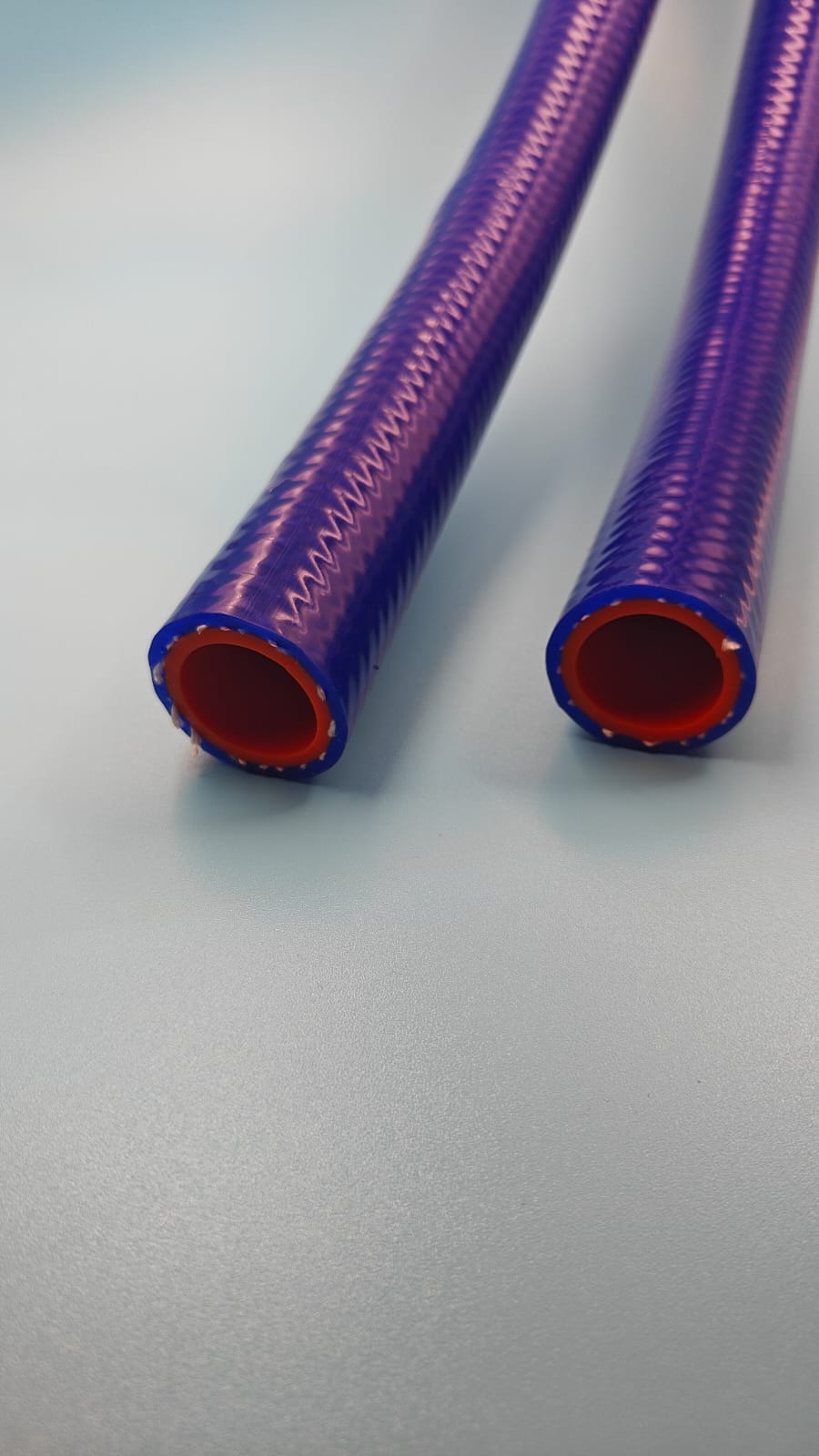 Silicone Heater Hose(Orange ID, Blue OD) 1 inch or 25mm ID , Thicknes 4.5 mm, 180 C working temperature