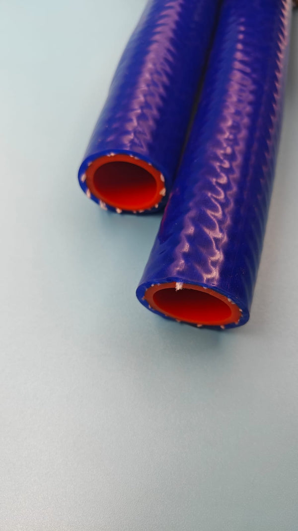 Silicone Heater Hose(Orange ID, Blue OD) 1 inch or 25mm ID , Thicknes 4.5 mm, 180 C working temperature